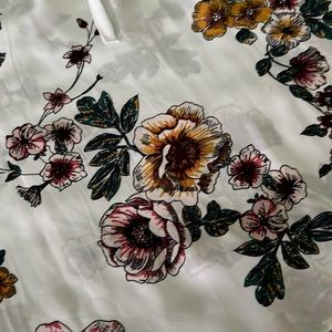 Maurices flowered dress shirt